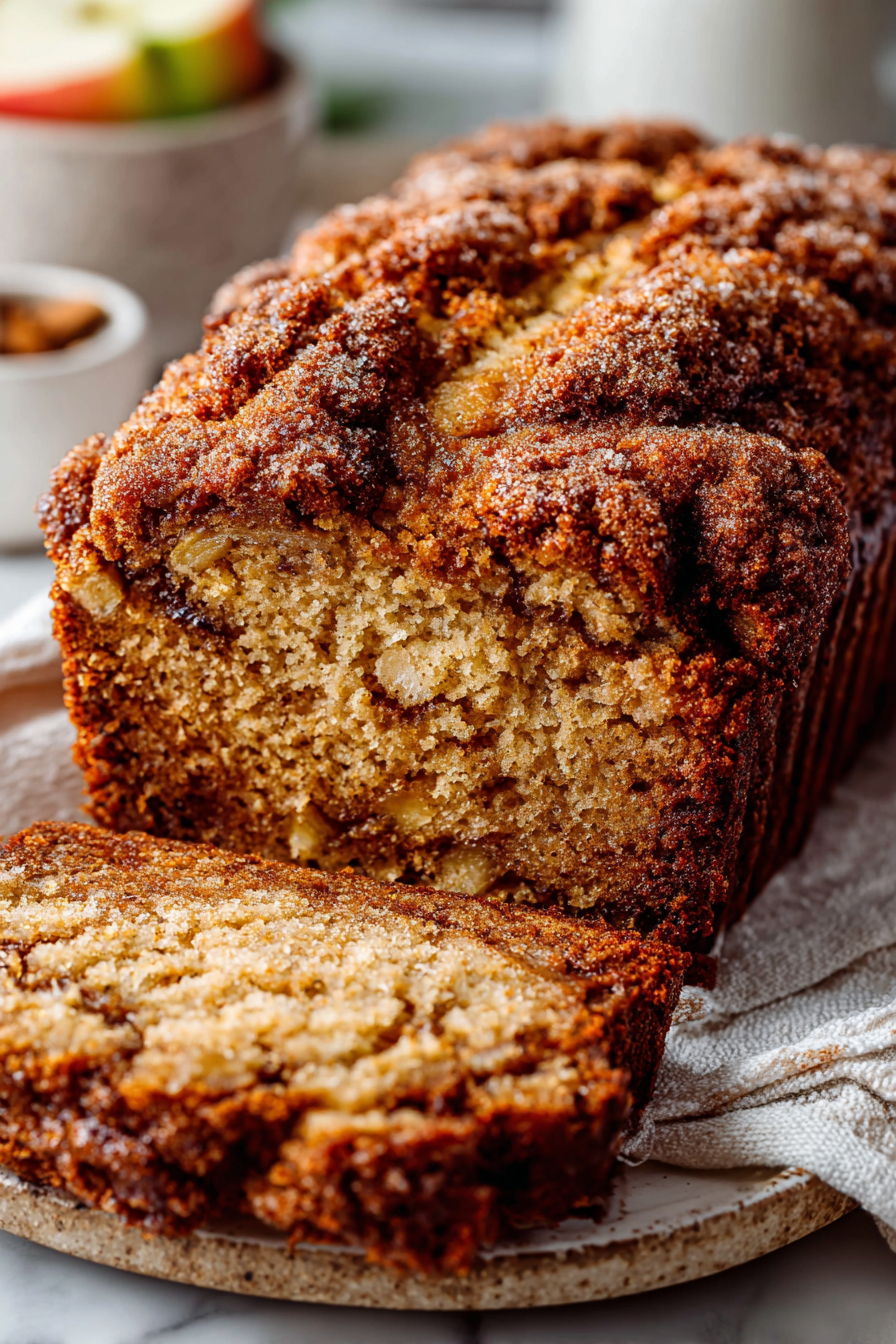 Easy Cinnamon Swirled Apple Banana Bread