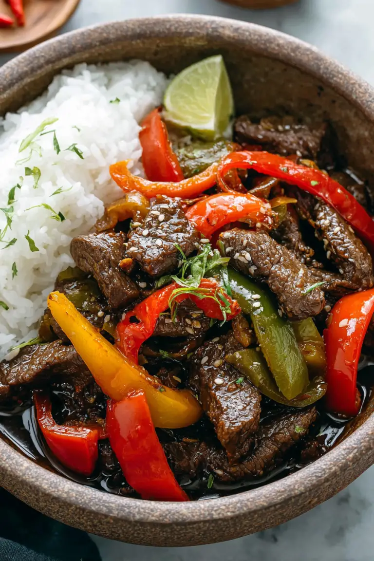 Easy Crockpot Pepper Steak Recipe