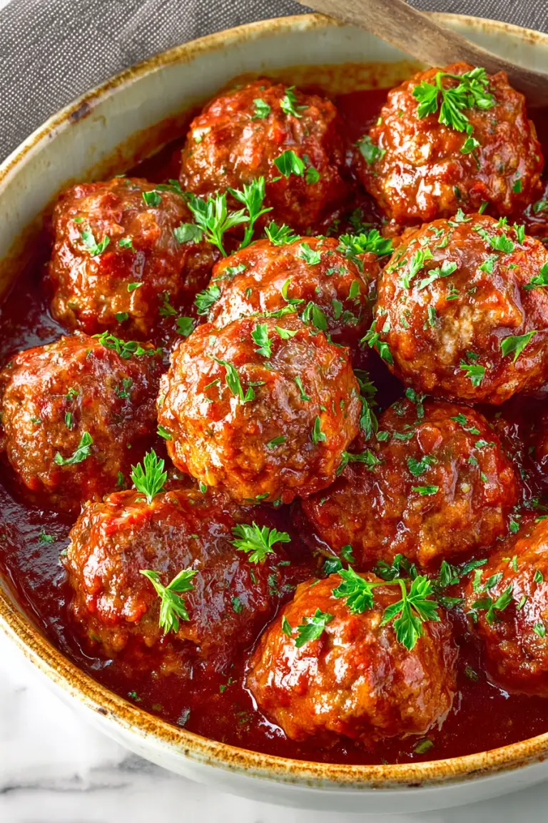 Easy Delish Porcupine Meatballs