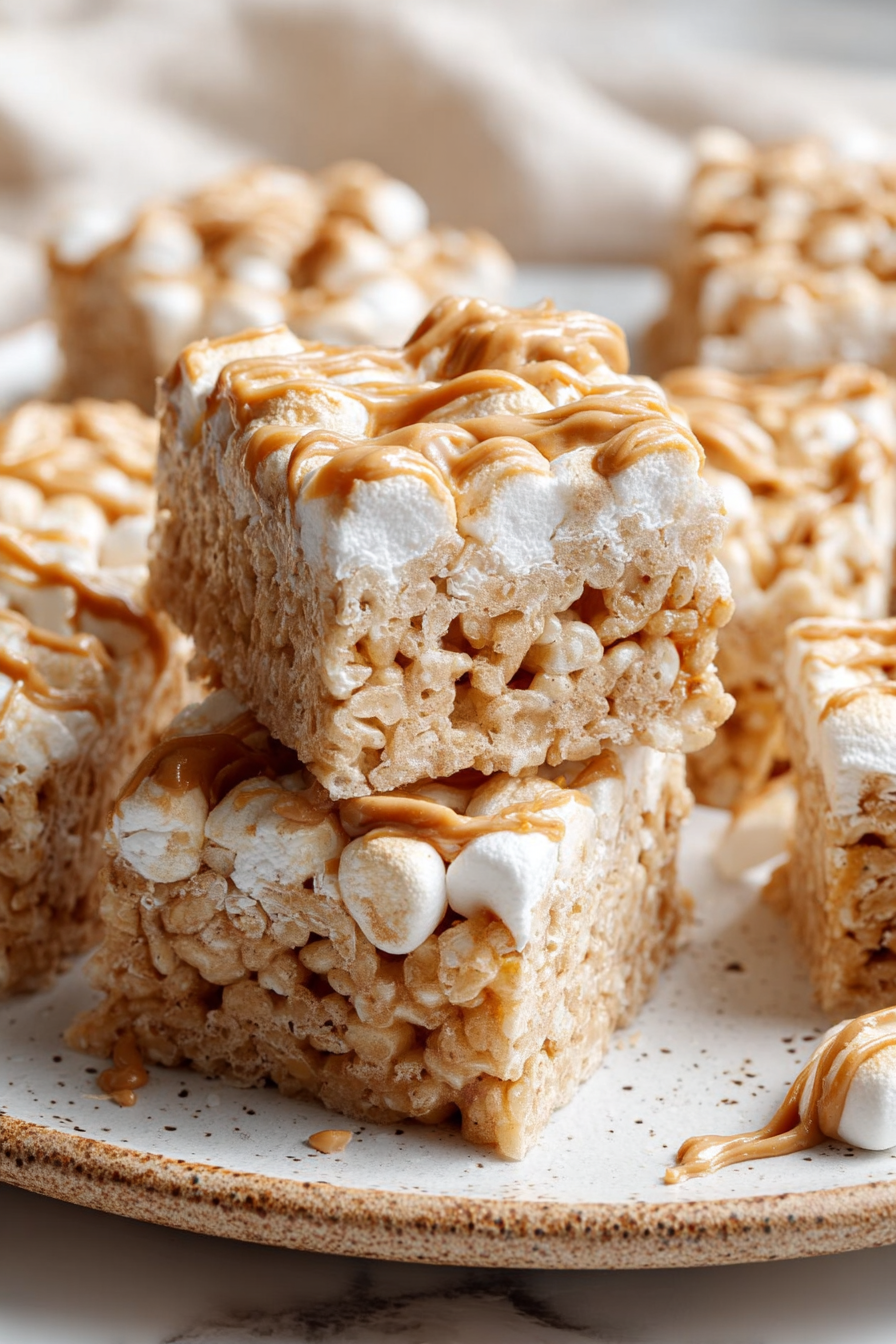 Easy Fluffernutter Rice Krispie Bars