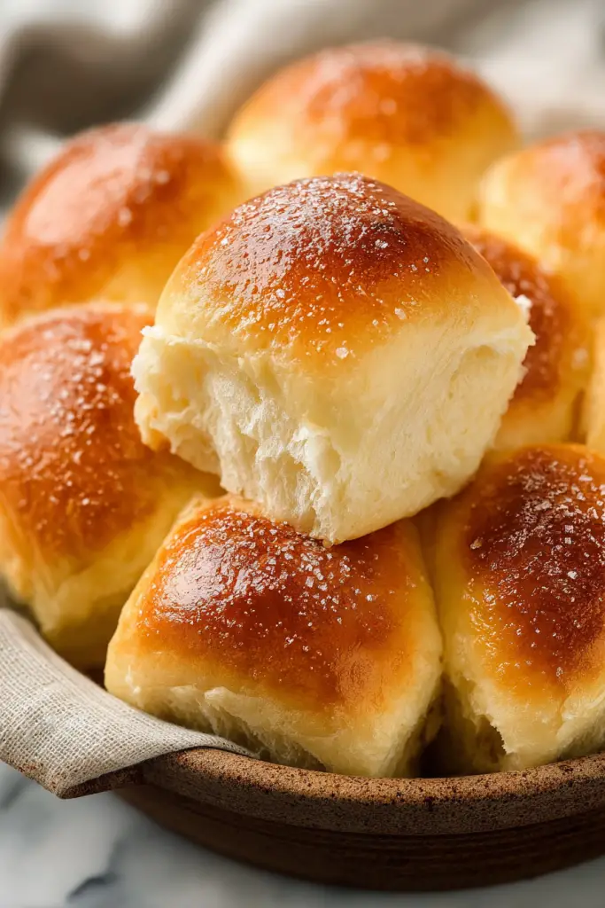 Easy Fluffy Dinner Rolls in One Hour