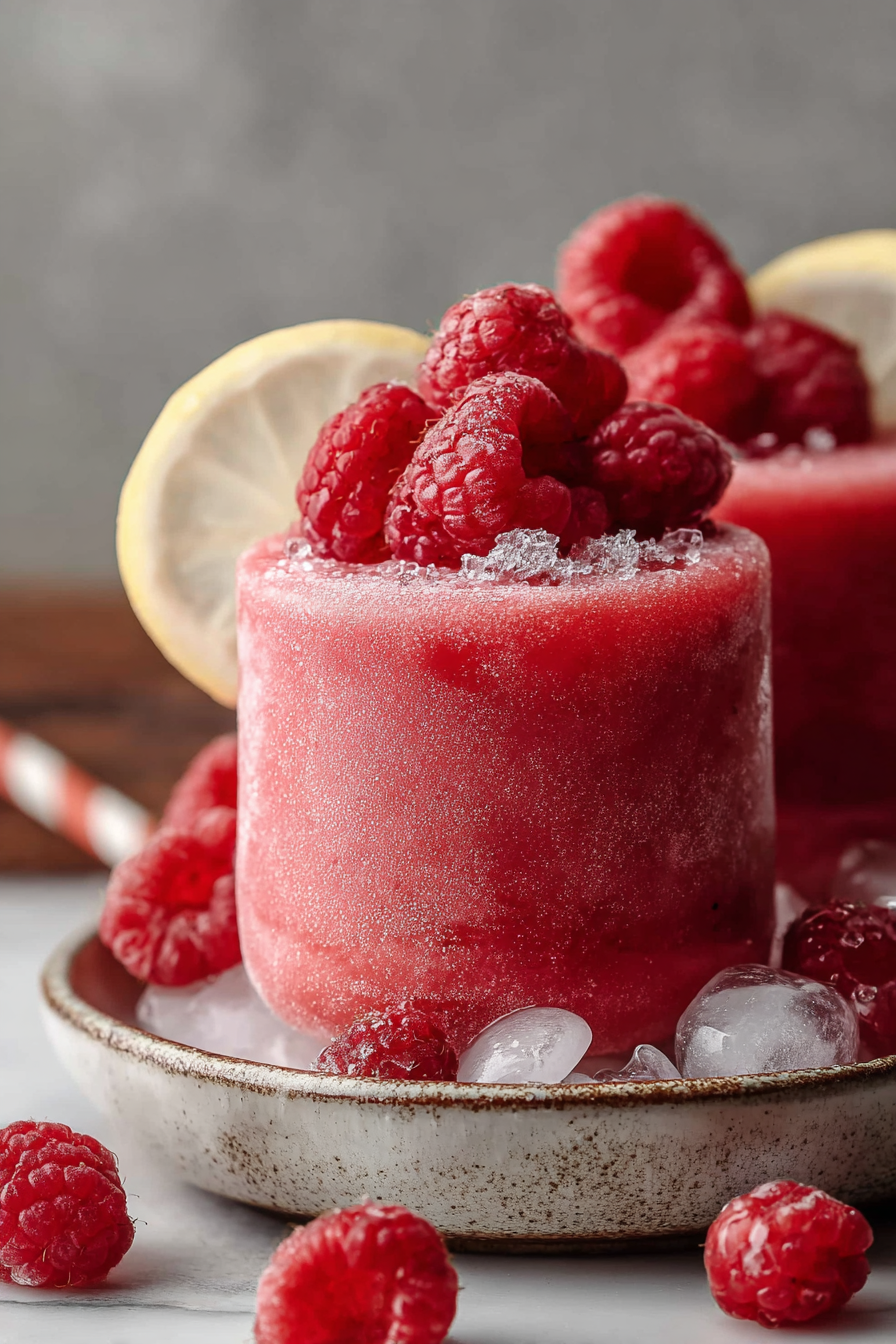 Easy Frozen Raspberry Lemonade Treats