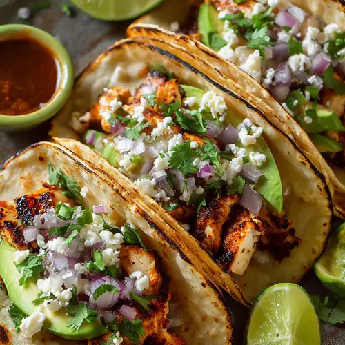 Easy Grilled Chicken and Avocado Street Tacos