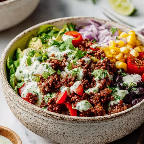 Easy Ground Beef Taco Bowls