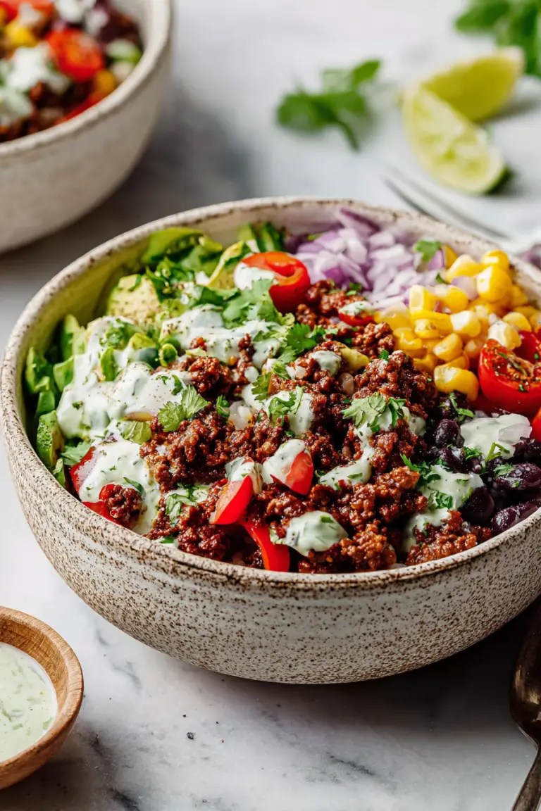 Easy Ground Beef Taco Bowls