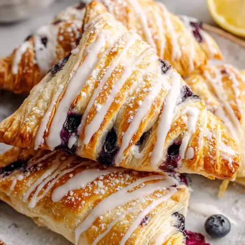 Easy Lemon Blueberry Turnovers
