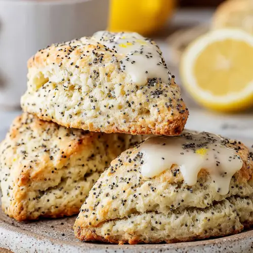Easy Lemon Poppy Seed Scones