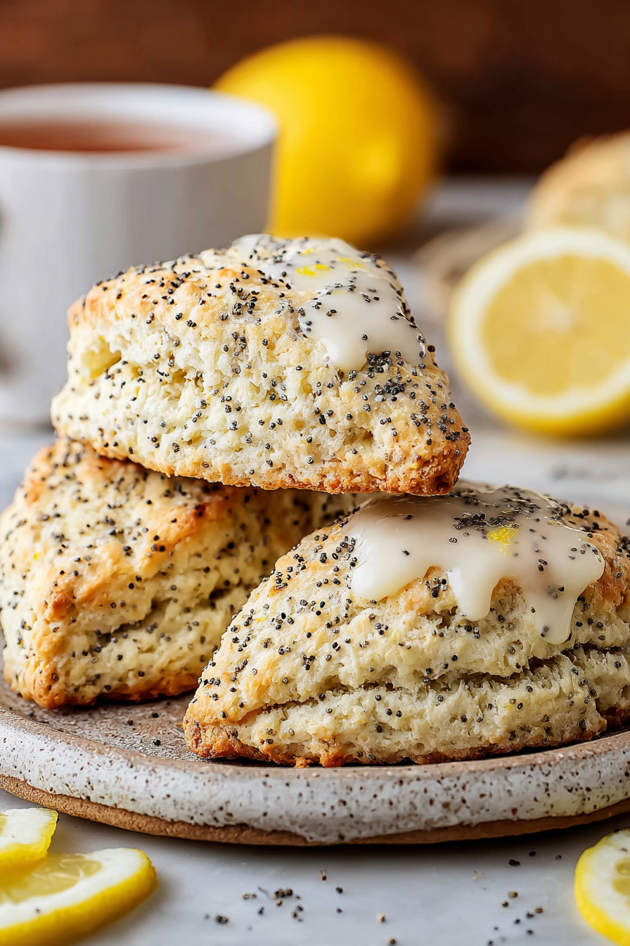 Easy Lemon Poppy Seed Scones