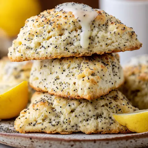 Easy Lemon Poppy Seed Scones