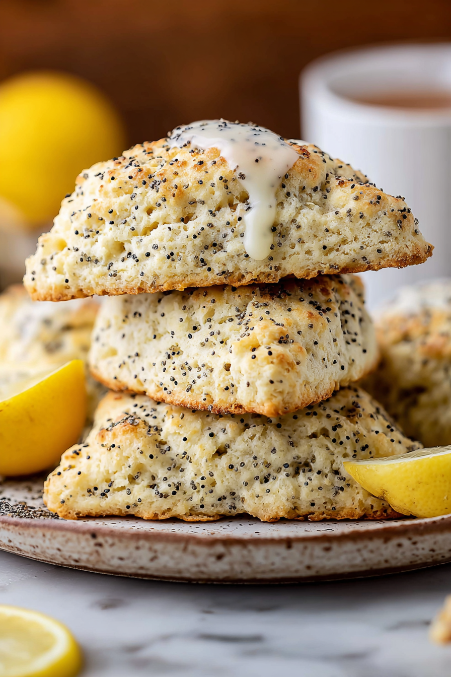 Easy Lemon Poppy Seed Scones