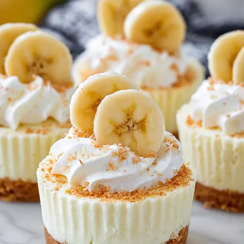Easy Mini Banana Pudding Cheesecakes