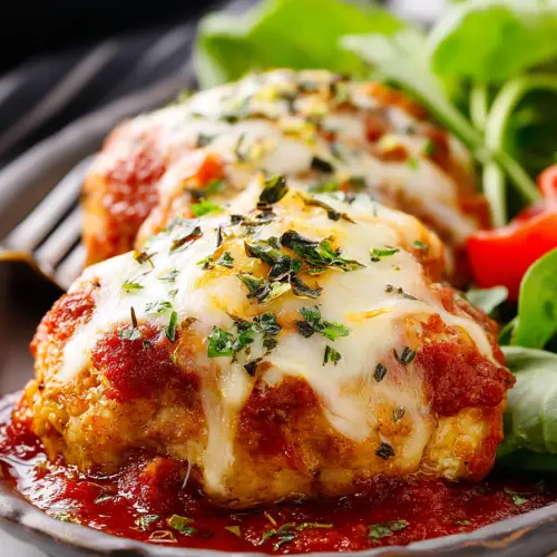 Easy Mini Chicken Parmesan Meatloaves