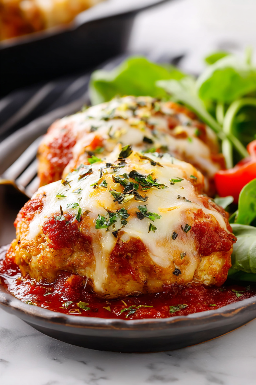 Easy Mini Chicken Parmesan Meatloaves