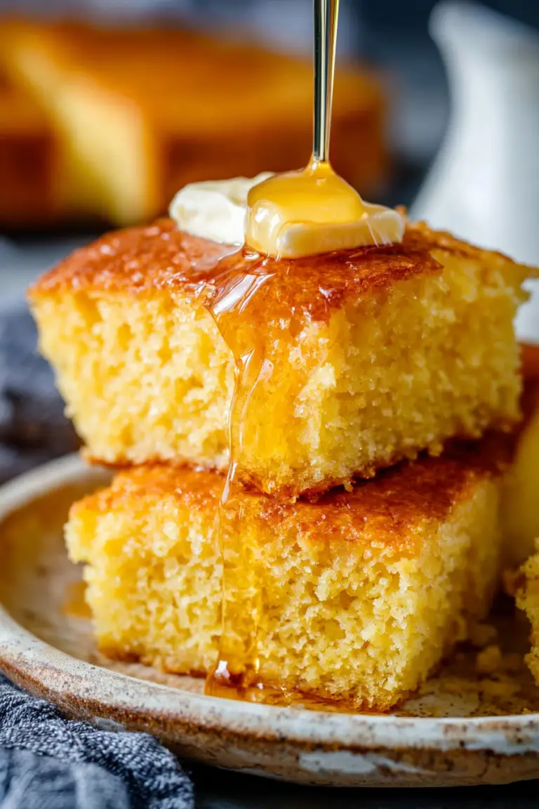 Easy Moist Honey Cornbread Recipe