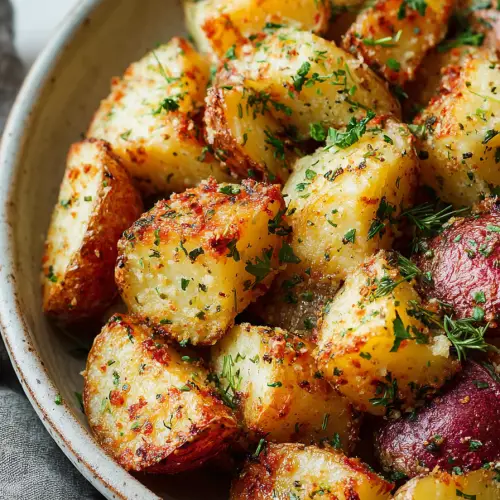 Easy Parmesan Herb Roasted Potatoes