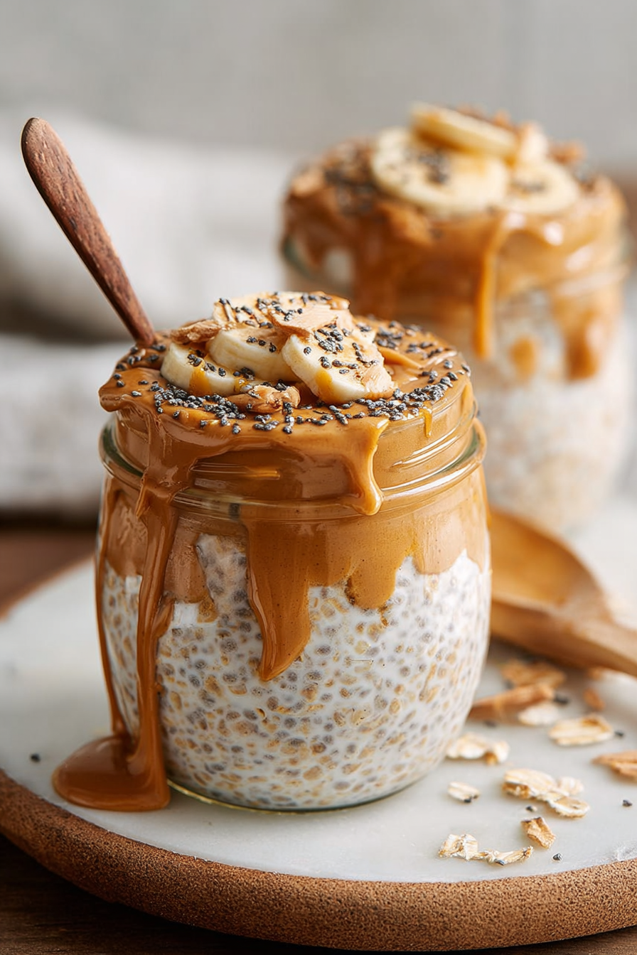 Easy Peanut Butter Overnight Oats Recipe