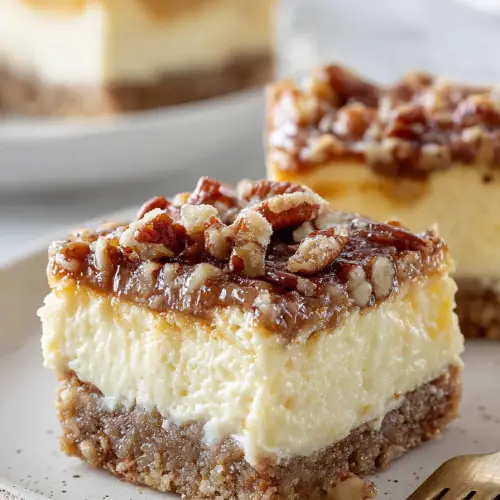 Easy Pecan Pie Cheesecake Bars