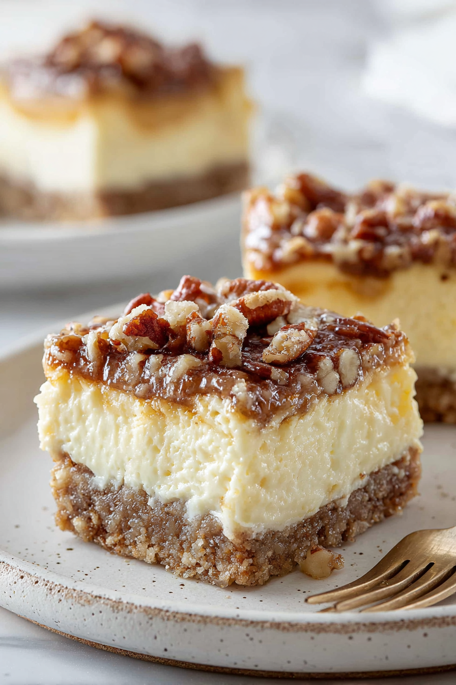 Easy Pecan Pie Cheesecake Bars