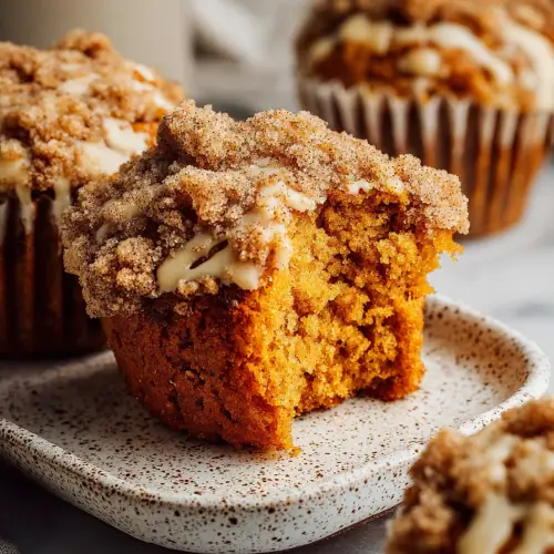 Easy Pumpkin Crumb Cake Muffins