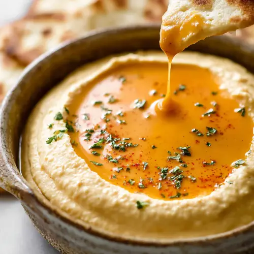 Easy Roasted Garlic Parmesan Hummus