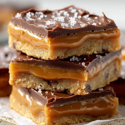 Easy Salted Caramel Cookie Bars