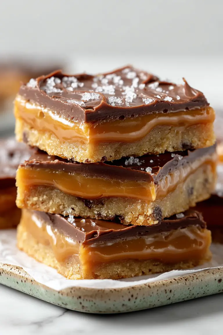 Easy Salted Caramel Cookie Bars
