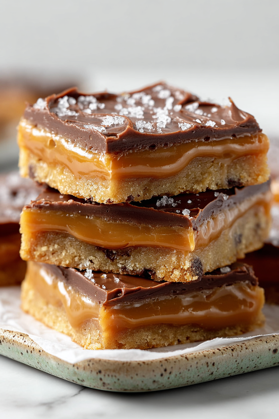 Easy Salted Caramel Cookie Bars