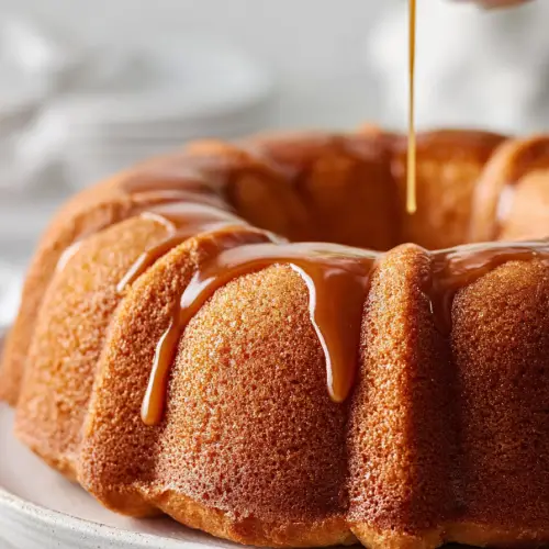 Easy Salted Caramel Pound Cake