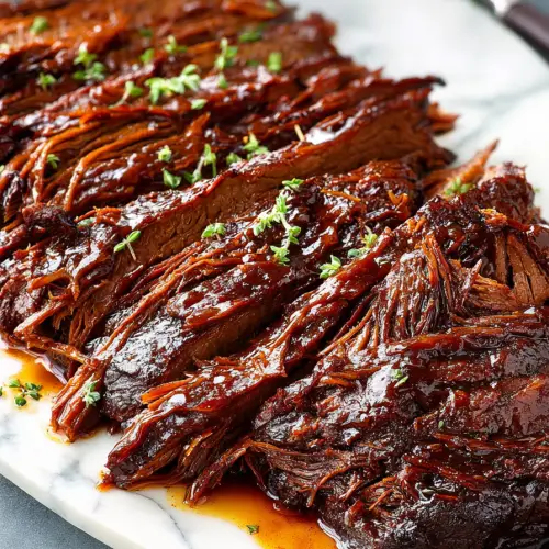 Easy Slow Cooker BBQ Beef Brisket