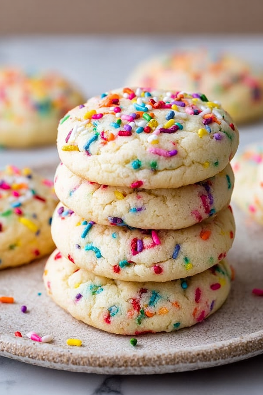 Easy Soft Baked Funfetti Sugar Cookies