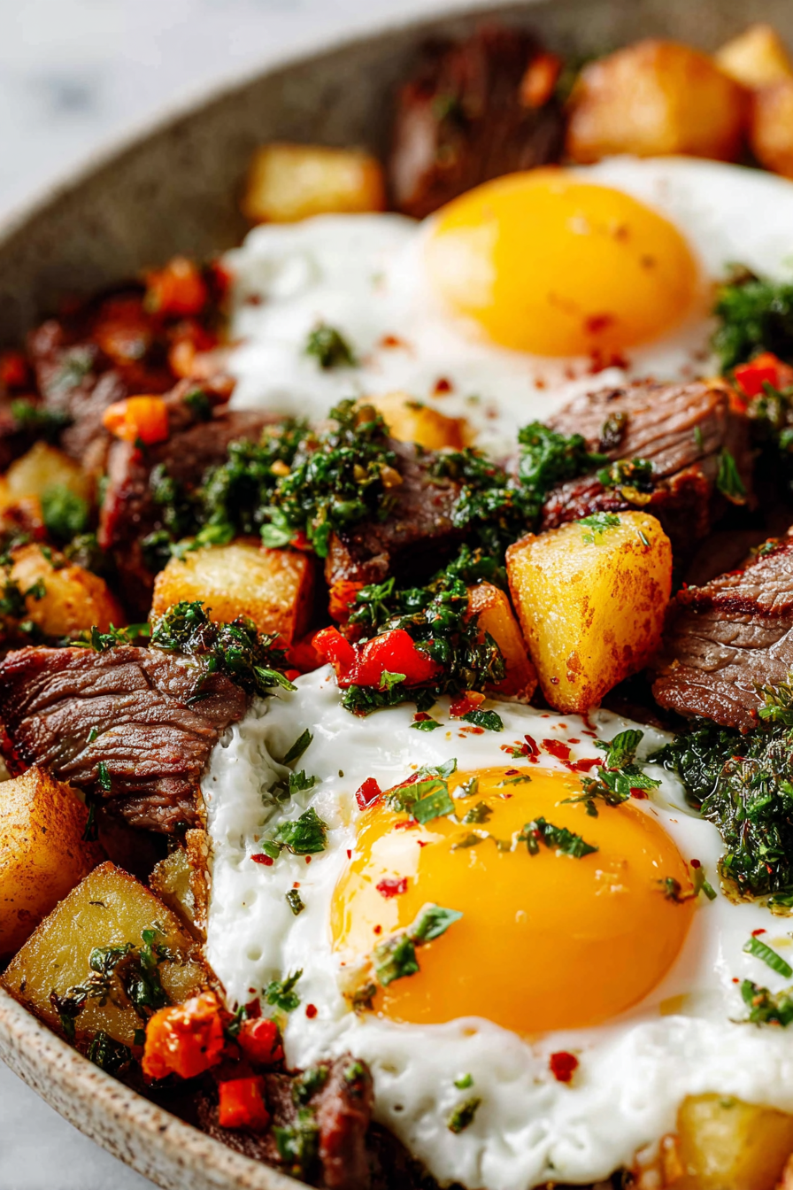 Easy Steak and Potato Breakfast Hash