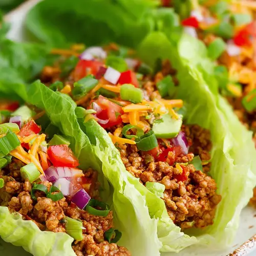 Easy Turkey Taco Lettuce Wraps