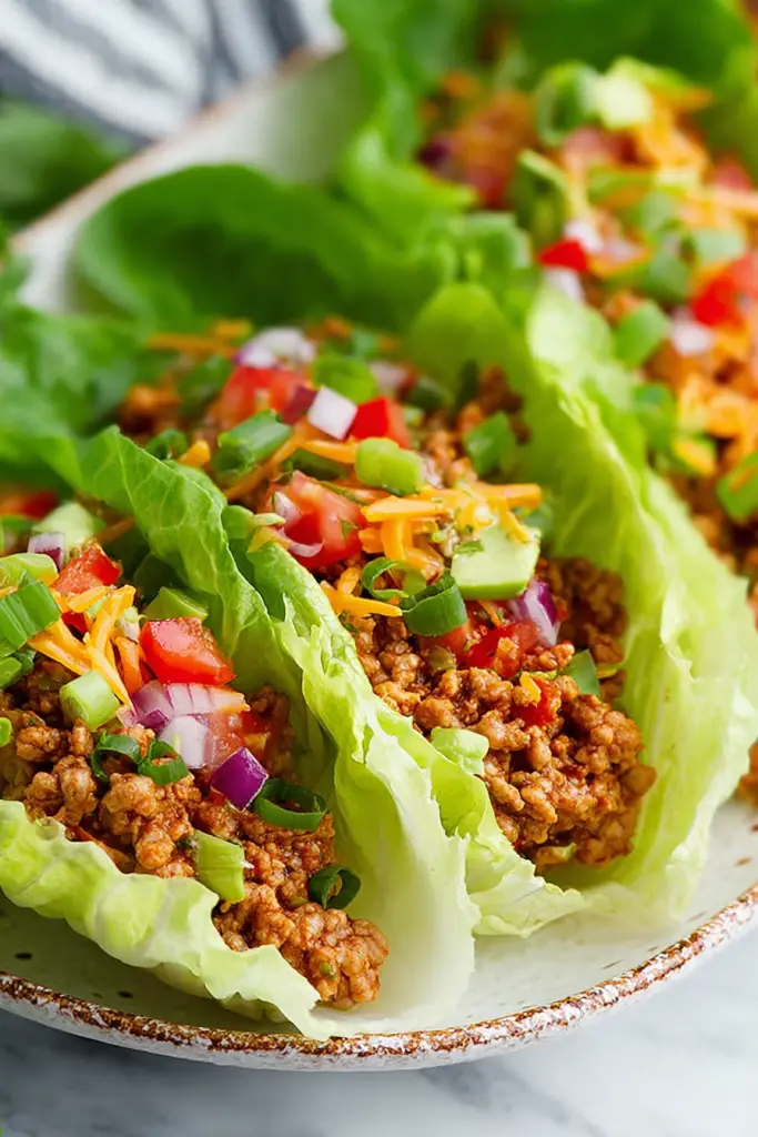 Easy Turkey Taco Lettuce Wraps