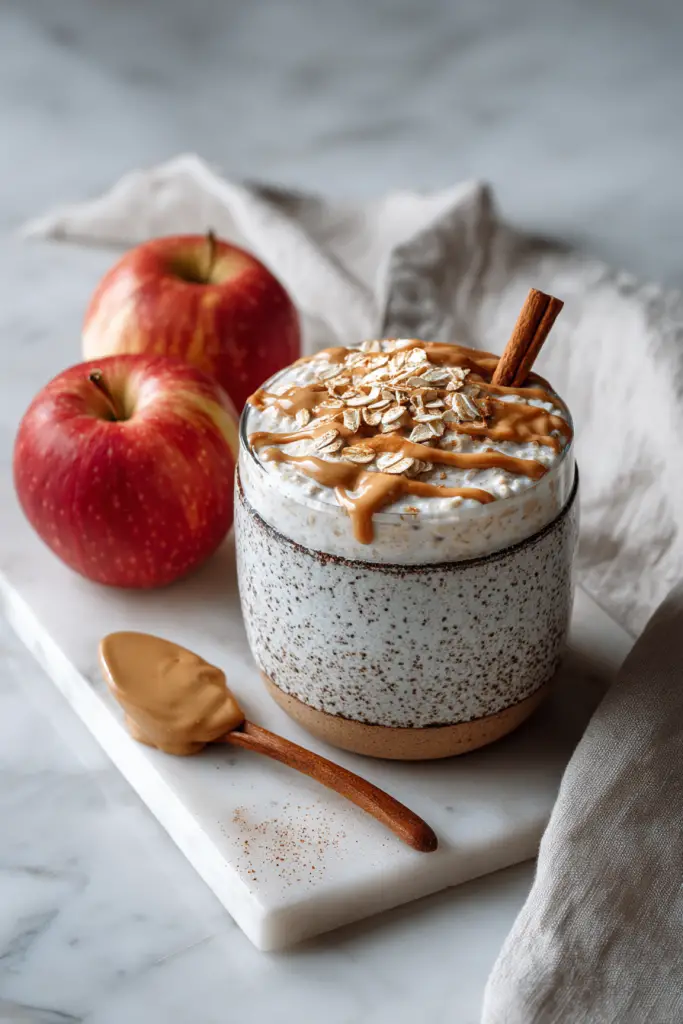 Apple Cinnamon Peanut Butter Oats