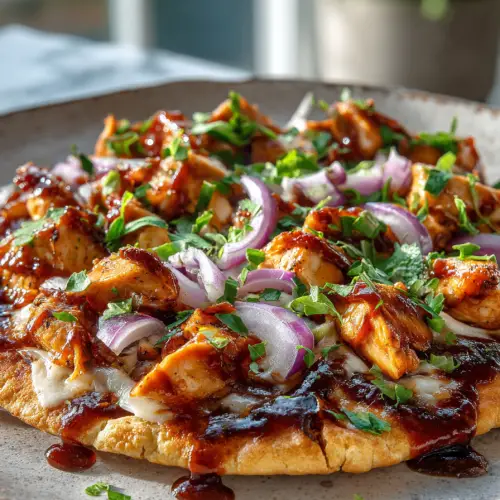 BBQ Chicken Flatbread Recipe