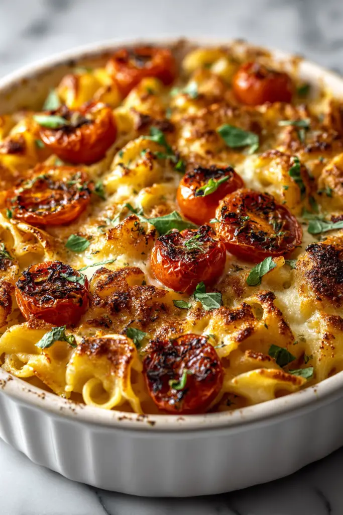 Baked Boursin Tomato Pasta Bake