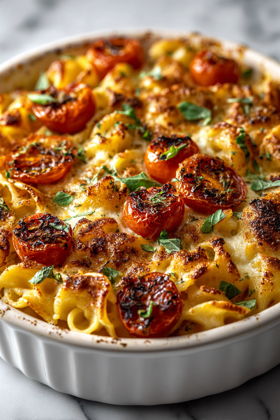 Baked Boursin Tomato Pasta Bake