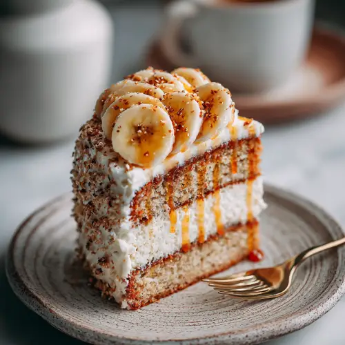 Banana Cream Cake for Dessert