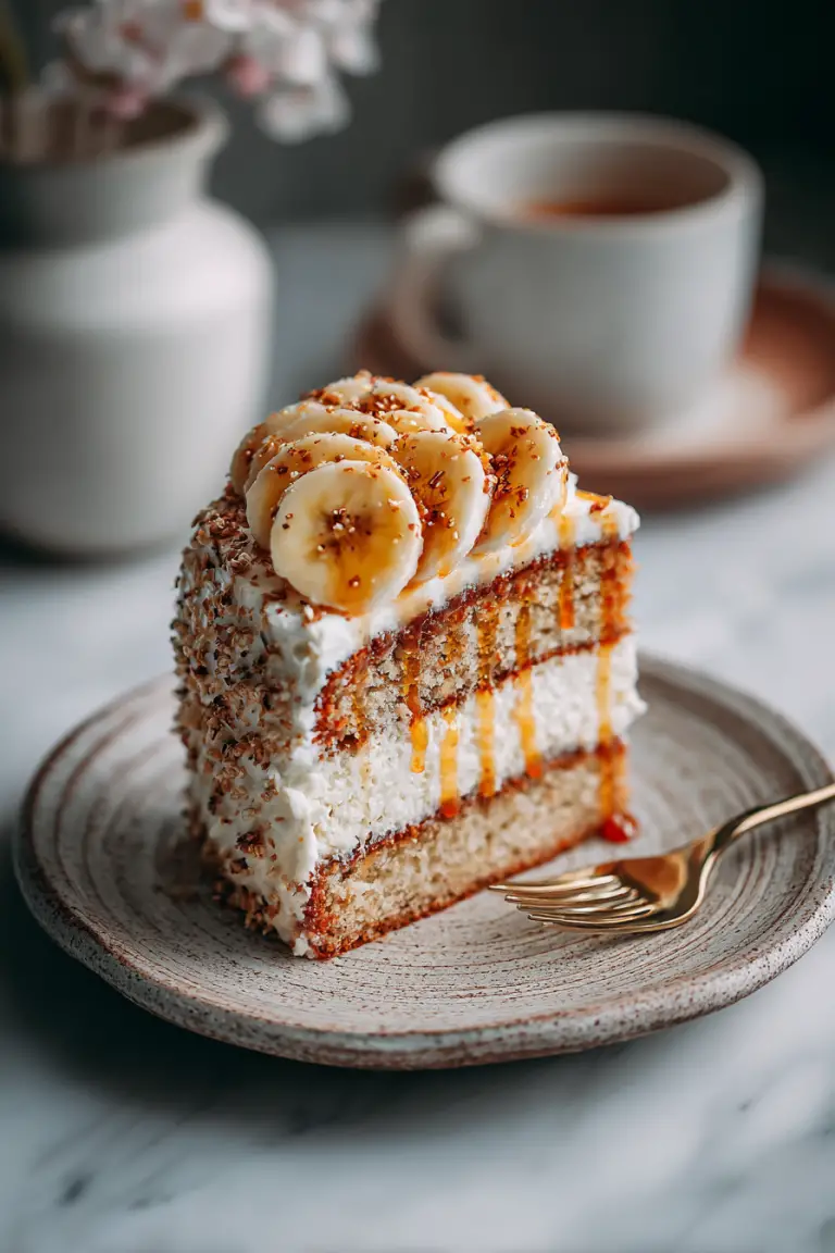 Banana Cream Cake for Dessert