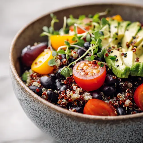 Black Bean and Quinoa Bowl