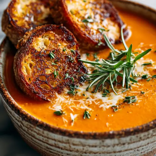 Caramelized Tomato Garden Soup