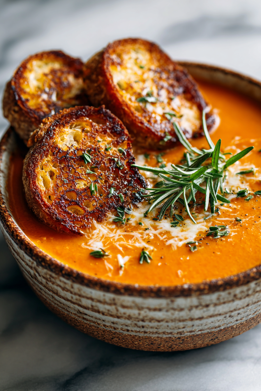 Caramelized Tomato Garden Soup