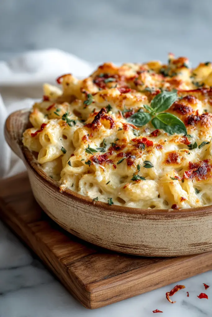 Chicken Alfredo Pasta Bake