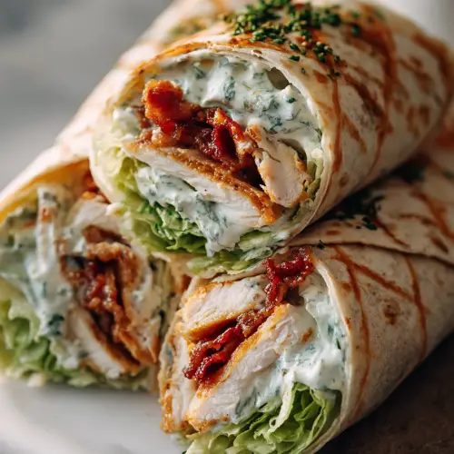 Chicken Bacon Ranch Lettuce Wraps