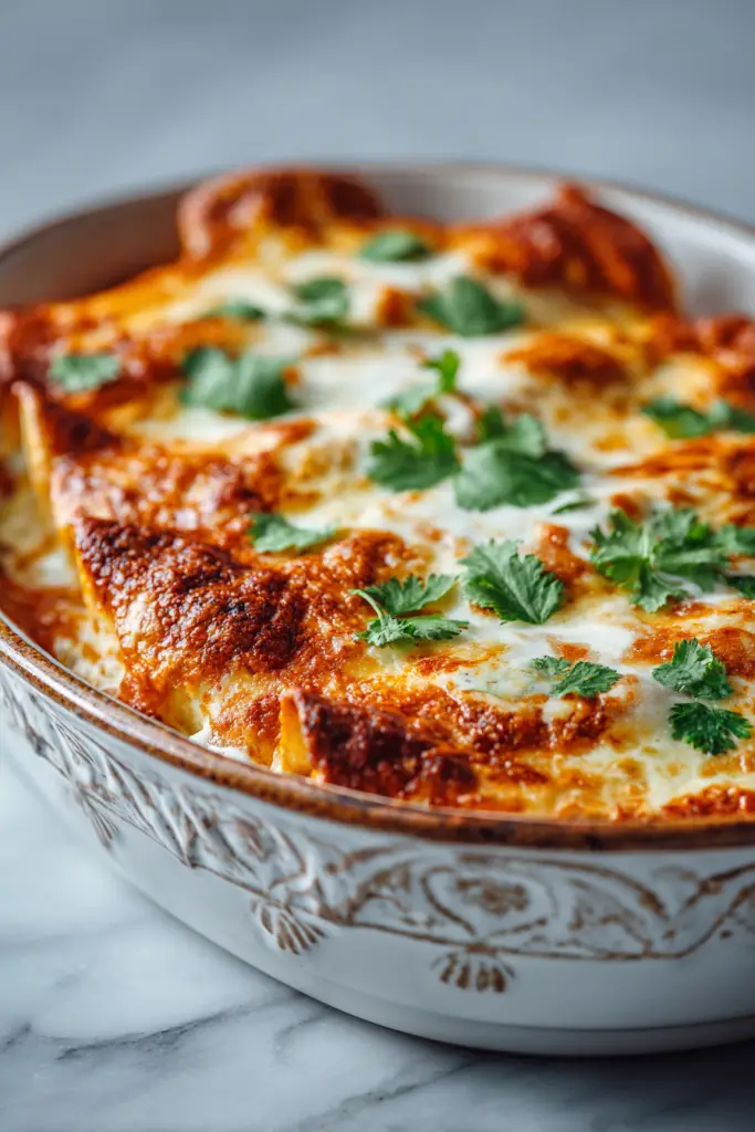 Chicken Enchiladas with Creamy Tomato Sauce