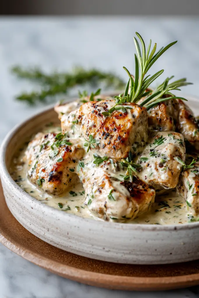 Chicken with Boursin Herb Cream Sauce