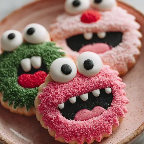 Christmas Monster Sugar Cookies