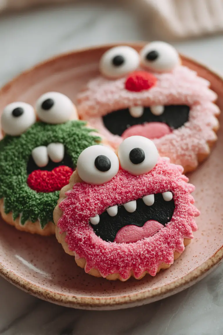 Christmas Monster Sugar Cookies