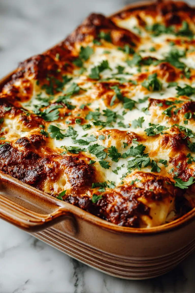 Classic Ground Beef Enchilada Casserole
