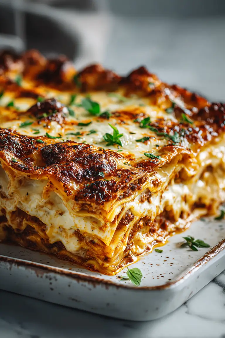 Classic Italian Layered Lasagna Baked